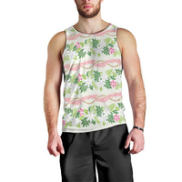 Monstera Tiare Plumeria Lei Pattern Men Tank Top Green Version LT01 - Polynesian Pride