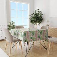 Monstera Tiare Plumeria Lei Pattern Tablecloth Green Version LT01 - Polynesian Pride