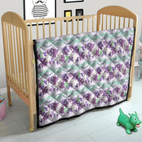 Monstera Tiare Plumeria Lei Pattern Quilt Purple Version LT01 - Polynesian Pride
