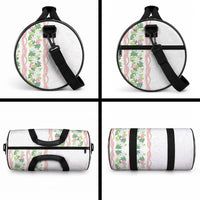 Monstera Tiare Plumeria Duffle Bag Green Polynesian Pattern LT01 - Polynesian Pride