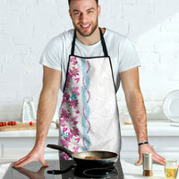 Monstera Tiare Plumeria Apron Pink Polynesian Pattern LT01 - Polynesian Pride
