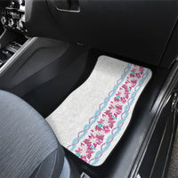 Monstera Tiare Plumeria Car Mats Pink Polynesian Pattern LT01 - Polynesian Pride