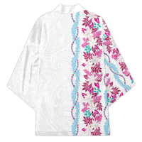 Monstera Tiare Plumeria Kimono Pink Polynesian Pattern LT01 - Polynesian Pride