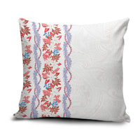 Monstera Tiare Plumeria Pillow Cover Red Polynesian Pattern LT01 Red - Polynesian Pride