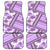 Hawaii Quilt Car Mats Kakau Polynesian Pattern Lilac Version LT01 Purple - Polynesian Pride