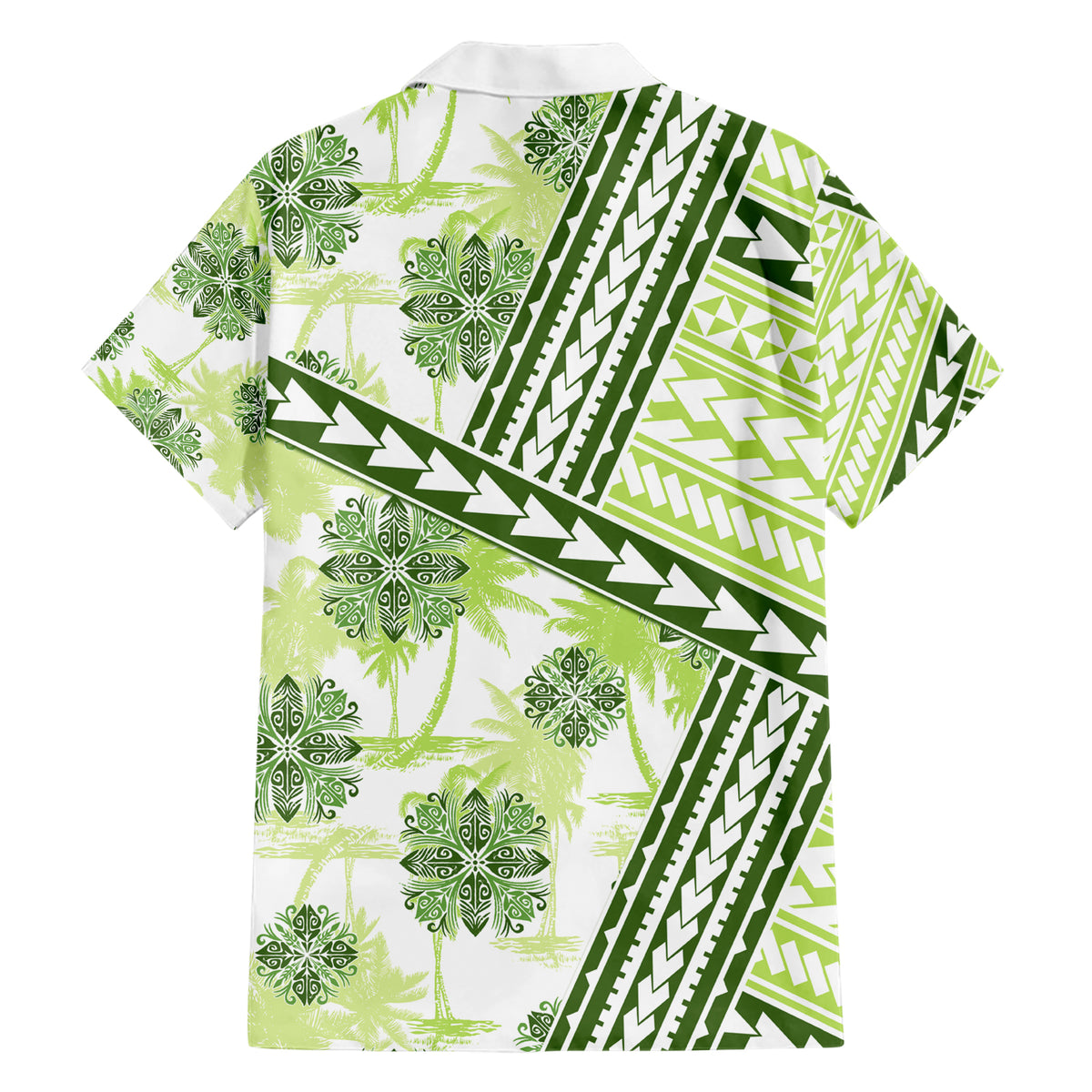 Hawaii Quilt Hawaiian Shirt Kakau Polynesian Pattern Olive Green Version LT01 - Polynesian Pride