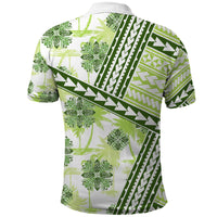 Hawaii Quilt Polo Shirt Kakau Polynesian Pattern Olive Green Version LT01 - Polynesian Pride