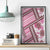 Hawaii Quilt Canvas Wall Art Kakau Polynesian Pattern Mauve Pink Version LT01 - Polynesian Pride