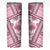 Hawaii Quilt Skinny Tumbler Kakau Polynesian Pattern Mauve Pink Version