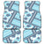 Hawaii Quilt Car Mats Kakau Polynesian Pattern Sky Blue Version LT01 Blue - Polynesian Pride