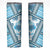 Hawaii Quilt Skinny Tumbler Kakau Polynesian Pattern Sky Blue Version