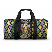 Mardi Gras Skull Duffle Bag Beads Fleur De Lis LT01 One size Colorful - Polynesian Pride