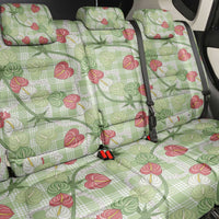 Anthurium Pikake Ti Leaf Palaka Back Car Seat Cover Green Version LT01 - Polynesian Pride