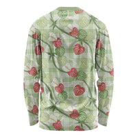 Anthurium Pikake Ti Leaf Palaka Long Sleeve Shirt Green Version