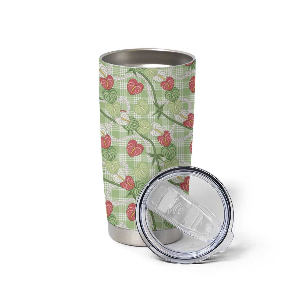 Anthurium Pikake Ti Leaf Palaka Tumbler Cup Green Version