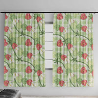 Anthurium Pikake Ti Leaf Palaka Window Curtain Green Version