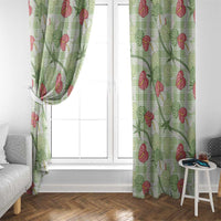 Anthurium Pikake Ti Leaf Palaka Window Curtain Green Version