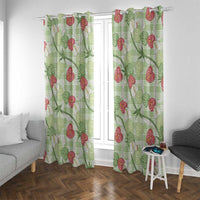 Anthurium Pikake Ti Leaf Palaka Window Curtain Green Version