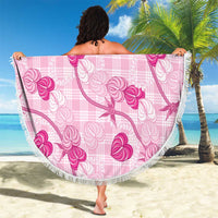 Anthurium Pikake Ti Leaf Palaka Beach Blanket Pink Version LT01 - Polynesian Pride