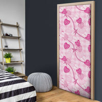 Anthurium Pikake Ti Leaf Palaka Door Cover Pink Version