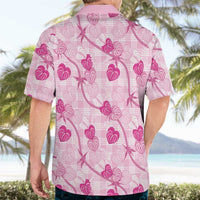 Anthurium Pikake Ti Leaf Palaka Hawaiian Shirt Pink Version LT01 - Polynesian Pride