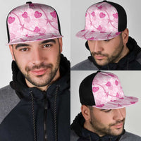 Anthurium Pikake Ti Leaf Palaka Mesh Trucker Cap Pink Version