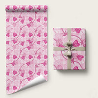 Anthurium Pikake Ti Leaf Palaka Wrapping Paper Pink Version