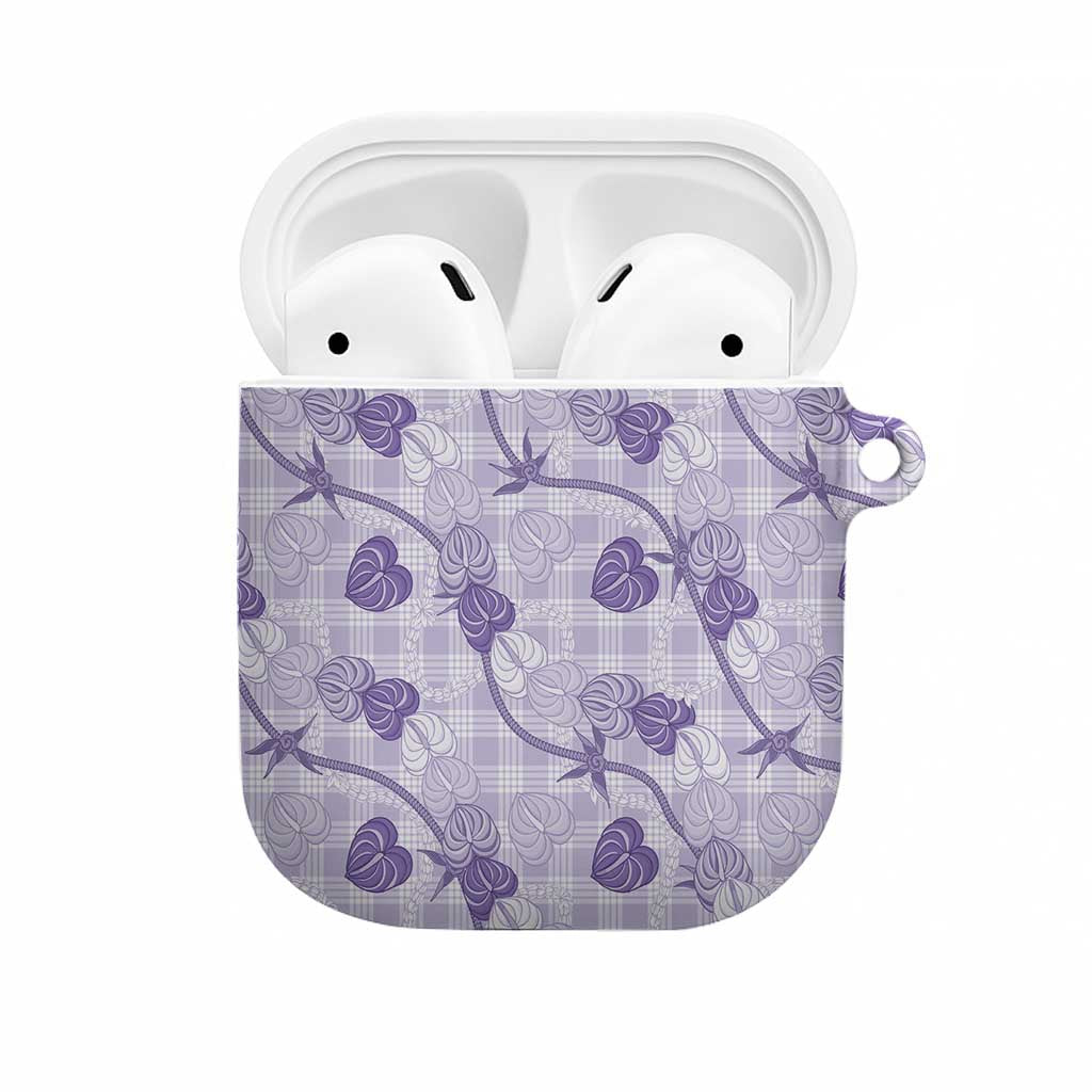 Anthurium Pikake Ti Leaf Palaka AirPods Case Purple Version