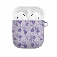 Anthurium Pikake Ti Leaf Palaka AirPods Case Purple Version