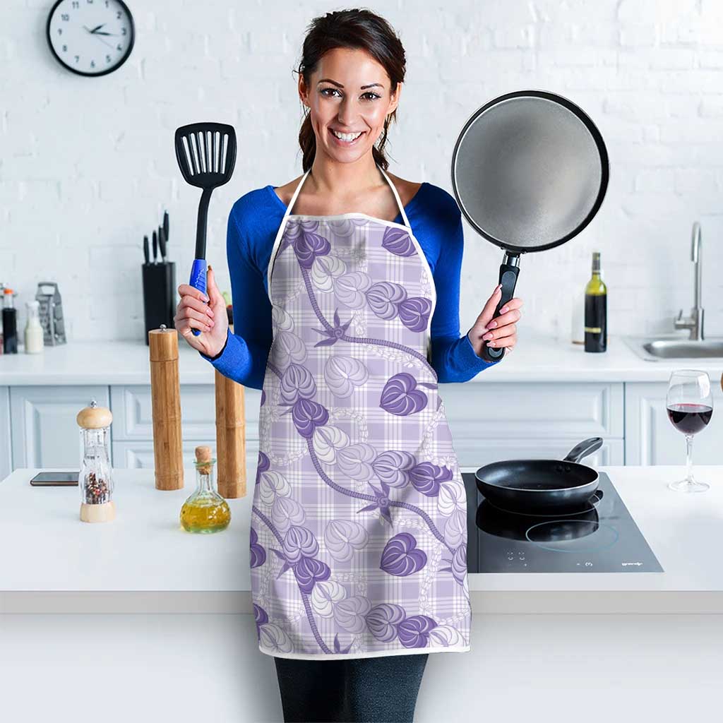 Anthurium Pikake Ti Leaf Palaka Apron Purple Version LT01 - Polynesian Pride