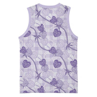 Anthurium Pikake Ti Leaf Palaka Basketball Jersey Purple Version