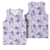 Anthurium Pikake Ti Leaf Palaka Basketball Jersey Purple Version