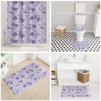 Anthurium Pikake Ti Leaf Palaka Bathroom Set Purple Version