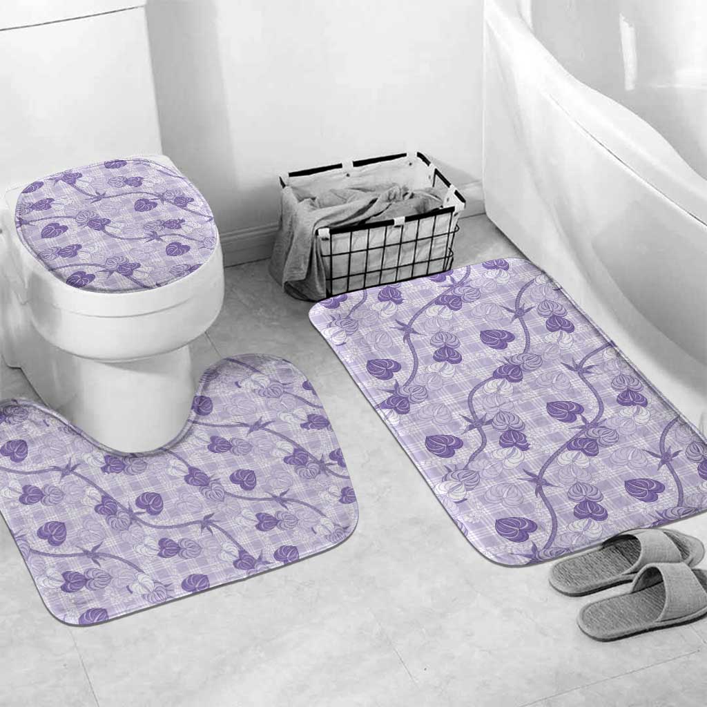 Anthurium Pikake Ti Leaf Palaka Bathroom Set Purple Version
