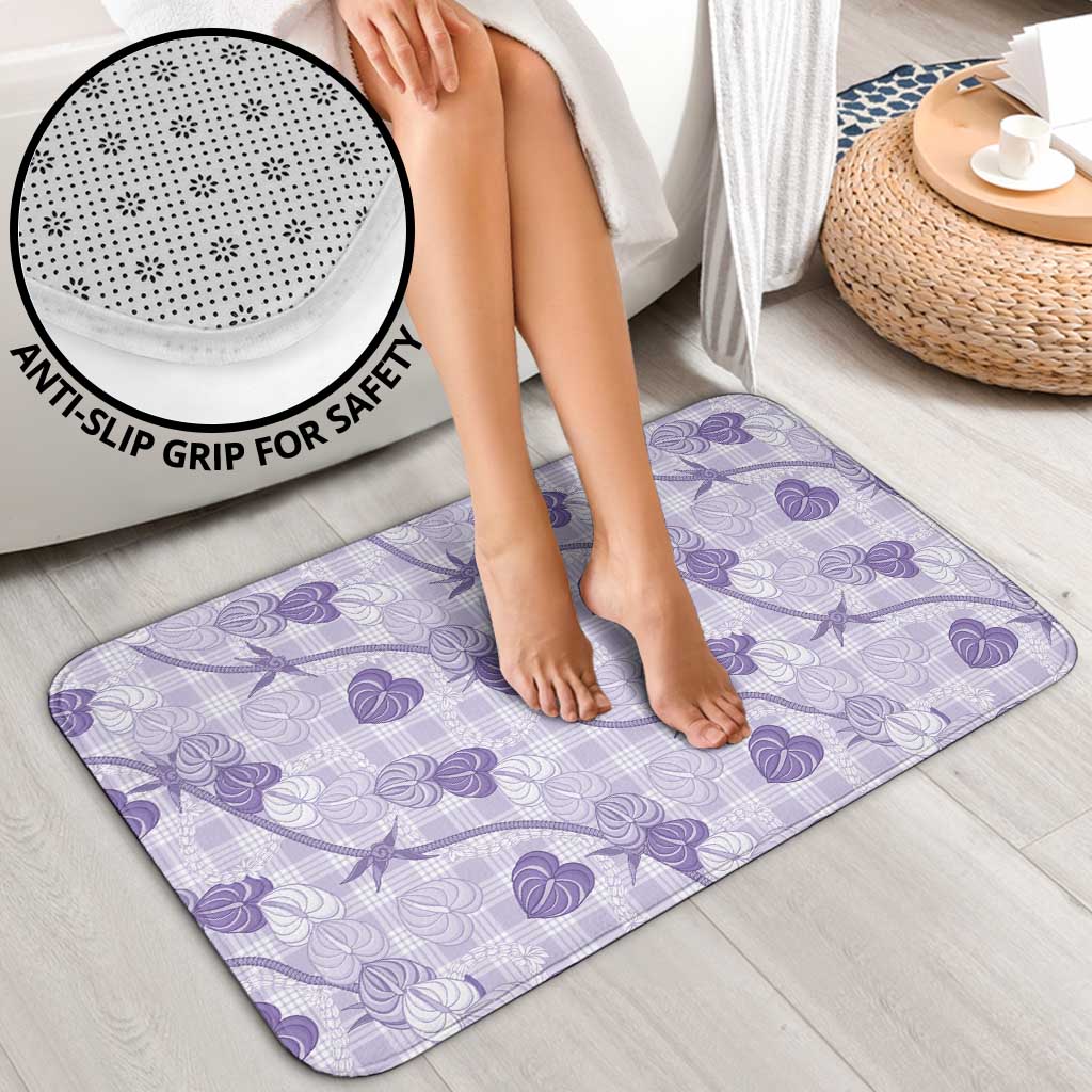 Anthurium Pikake Ti Leaf Palaka Bathroom Set Purple Version