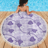 Anthurium Pikake Ti Leaf Palaka Beach Blanket Purple Version LT01 - Polynesian Pride