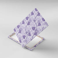 Anthurium Pikake Ti Leaf Palaka Canvas Wall Art Purple Version
