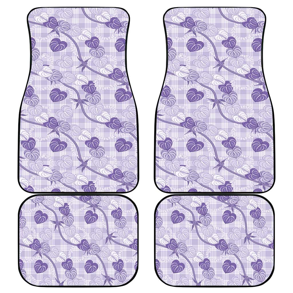 Anthurium Pikake Ti Leaf Palaka Car Mats Purple Version