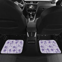 Anthurium Pikake Ti Leaf Palaka Car Mats Purple Version