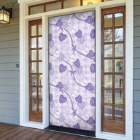 Anthurium Pikake Ti Leaf Palaka Door Cover Purple Version