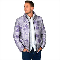 Anthurium Pikake Ti Leaf Palaka Padded Jacket Purple Version