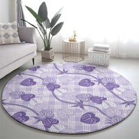 Anthurium Pikake Ti Leaf Palaka Round Carpet Purple Version