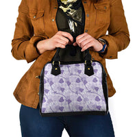 Anthurium Pikake Ti Leaf Palaka Shoulder Handbag Purple Version
