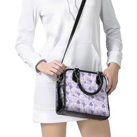 Anthurium Pikake Ti Leaf Palaka Shoulder Handbag Purple Version