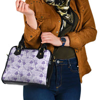 Anthurium Pikake Ti Leaf Palaka Shoulder Handbag Purple Version