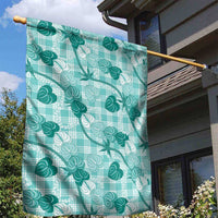 Anthurium Pikake Ti Leaf Palaka Garden Flag Turquoise Version LT01 - Polynesian Pride