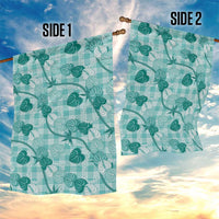 Anthurium Pikake Ti Leaf Palaka Garden Flag Turquoise Version LT01 - Polynesian Pride