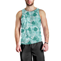 Anthurium Pikake Ti Leaf Palaka Men Tank Top Turquoise Version