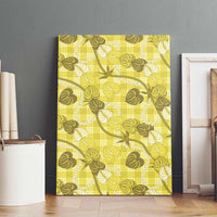 Anthurium Pikake Ti Leaf Palaka Canvas Wall Art Yellow Version