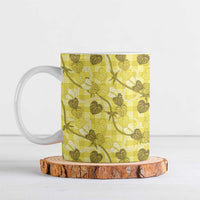 Anthurium Pikake Ti Leaf Palaka Ceramic Mug Yellow Version